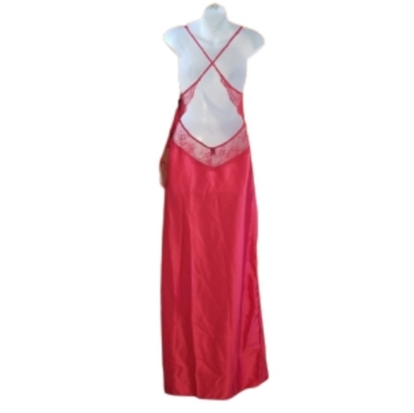 ❣️SOLD❣️NWT Frederick's Of Hollywood Rosalina Rose Lace And Satin Gown in Red - Picture 8 of 12